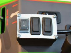 Control switch pack for rear mounted attachments